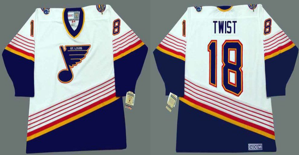 2019 Men St.Louis Blues #18 Twist white CCM NHL jerseys->st.louis blues->NHL Jersey